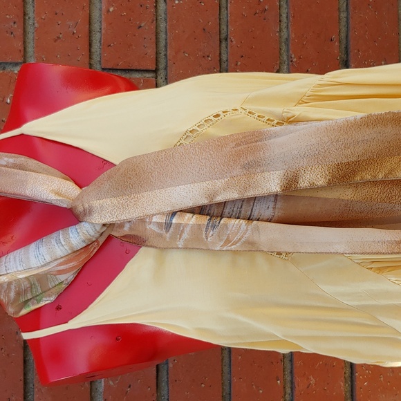 Set of 4 Fashion Scarves in Black, Blue, and Earth Tones size 14" x 60" - Picture 6 of 12